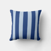 Modern Indoor/Outdoor Royal Blue Stripe クッション (裏面)