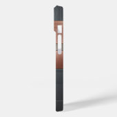 Modern Industrial Metallic Block Pattern Copper an Case-Mate iPhoneケース (裏面 / 左)