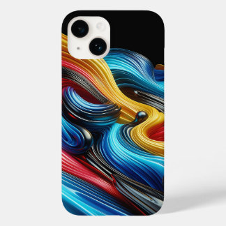 Modern Industrial Metallic Block Pattern Copper an Case-Mate iPhone 14ケース