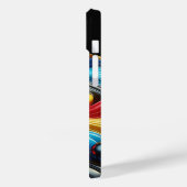 Modern Industrial Metallic Block Pattern Copper an Case-Mate iPhoneケース (裏面 / 左)