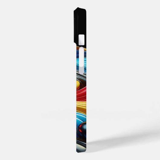 Modern Industrial Metallic Block Pattern Copper an Case-Mate iPhoneケース (裏面 / 左)