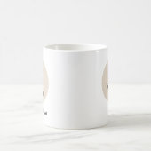 Modern Initial Mug – “L is for [Name]” Design コーヒーマグカップ (中央)