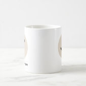 Modern Initial Mug – “T is for [Name]” Design コーヒーマグカップ (中央)