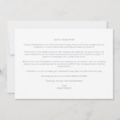 Modern Initials Minimalist Photo Couple Wedding セーブザデート (裏面)