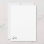 Modern Instagram Frame Custom Photo Wedding  招待状 (裏面)