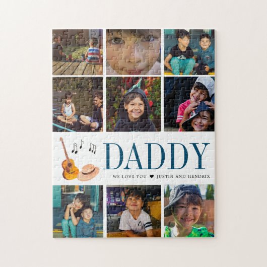 Modern Instagram Square Photo Collage | Guitar ジグソーパズル (縦)