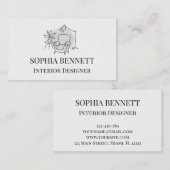 Modern Interior Design Business Card 名刺 (正面/裏面)
