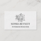 Modern Interior Design Business Card 名刺 (正面)