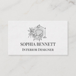 Modern Interior Design Business Card 名刺