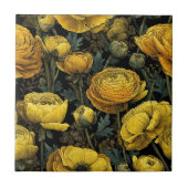 Modern Interior Design Ranunculus  Tiles  For Home タイル (正面)
