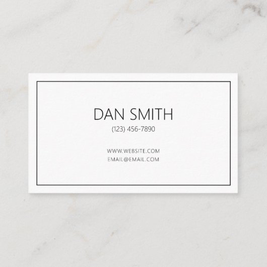 Modern Interior Designer Business Card 名刺 (裏面)