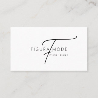 Modern Interior Designer Business Card 名刺