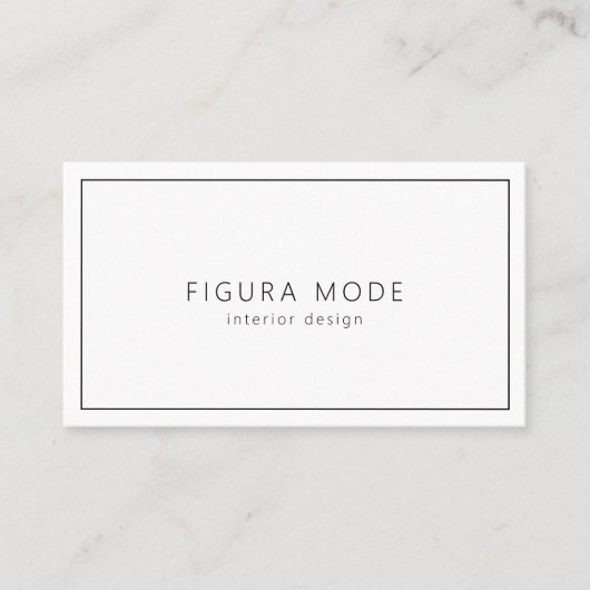 Modern Interior Designer Business Card 名刺 (正面)