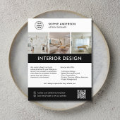 Modern Interior Designer Marketing  チラシ