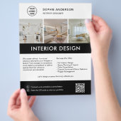 Modern Interior Designer Marketing  チラシ (手)