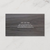 Modern Interior Photo & Dark Wood Flooring 名刺 (裏面)