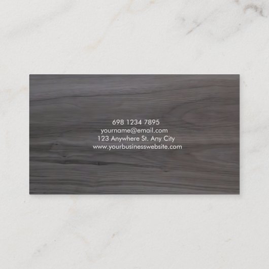 Modern Interior Photo & Dark Wood Flooring 名刺 (裏面)