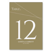 Modern Intersecting Lines  テーブルナンバー (正面)