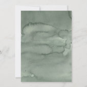 Modern Invitation Watercolor Wedding.   招待状 (裏面)