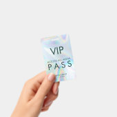Modern Iridescent Holographic VIP All Access Pass バッジ (手持ち)