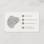 Modern Iridescent Pearl 名刺 (裏面)