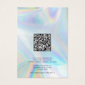 Modern Iridescent QR Code Necklace Jewellery (裏面)