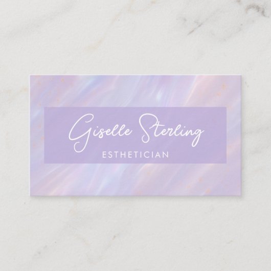 Modern Iridescent Skincare Professional 名刺 (正面)