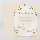 Modern Islamic Wedding Thank You Card  ポストカード (正面/裏面)