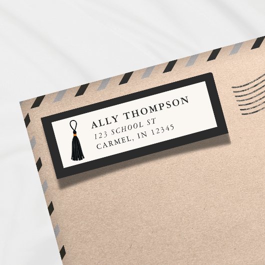 Modern Ivory Graduation Cap Tassel  ラベル