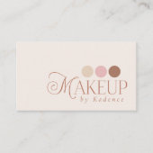 Modern Ivory Pink Terracotta Makeup Artist 名刺 (正面)