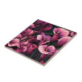 Modern Japanese Calle Lilies  Tiles   タイル (側面)
