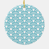 Modern Japanese Geometric Pattern  セラミックオーナメント (裏面)