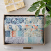 Modern Japanese Indigo Pattern Collage Sampler 薄葉紙 (ギフト)