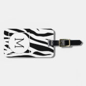 Modern Japanese Inkbrush Paint Pattern ラゲッジタグ (正面横)