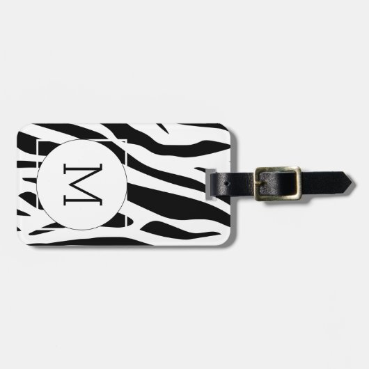 Modern Japanese Inkbrush Paint Pattern ラゲッジタグ (正面横)