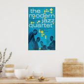 Modern Jazz Quartet jazz poster - Hanover, Germany ポスター (キッチン)