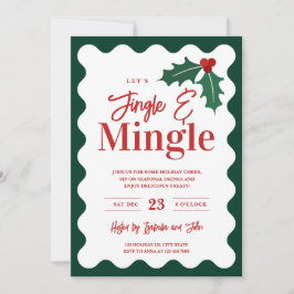 Modern Jingle and Mingle Christmas Party シーズンカード