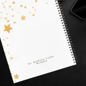 Modern Journal Gold Stars Watercolor Feminine  ノートブック