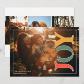 Modern Joy Holiday Photo Card シーズンカード (正面/裏面)