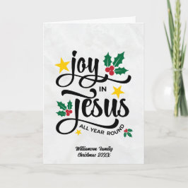 Modern Joy in Jesus Christian Christmas シーズンカード