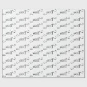 Modern Joyful Family Christmas ラッピングペーパー (フラット)