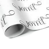 Modern Joyful Family Christmas ラッピングペーパー (ロールコーナー)