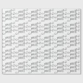 Modern Joyful Family Christmas  ラッピングペーパー (フラット)