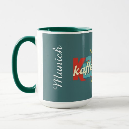 Modern Kaffeeklatsch German Heritage Personalized マグカップ (左)
