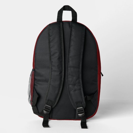 Modern Kids' Backpack with Bear - Personalized  プリントバックパック (裏面)