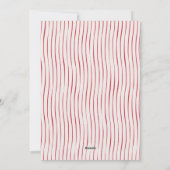 Modern Kids Red Bow Family Photo Christmas シーズンカード (裏面)