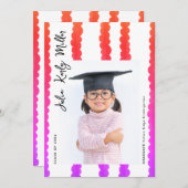 Modern Kindergarten Photo Class of 2026 Graduation 案内状 (正面/裏面)