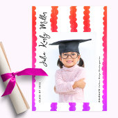 Modern Kindergarten Photo Class of 2026 Graduation 案内状