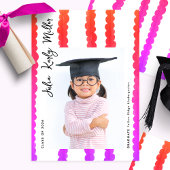 Modern Kindergarten Photo Class of 2026 Graduation 案内状