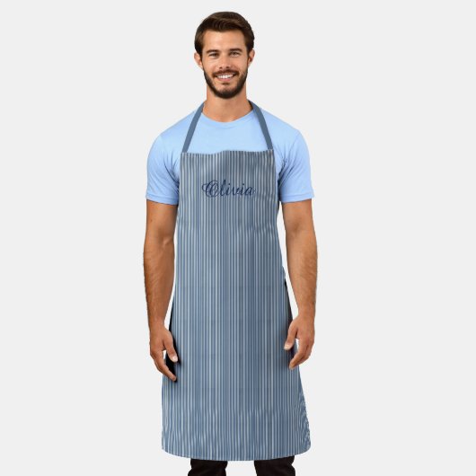 Modern Kitchen Apron | Sleek Unisex Design  エプロン (着用した状態)